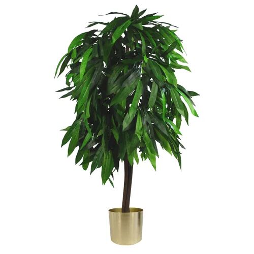 The Seasonal Aisle 120cm Artificial Mango Tree in Pot Liner The Seasonal Aisle Size: 120cm H x 50cm W x 50cm D  - Size: 56cm H X 31cm W X 16cm D