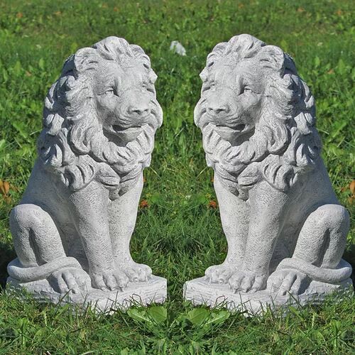 Dakota Fields 2 Piece Oakcrest Statue Set Dakota Fields  - Size: 45cm H X 40cm W X 40cm D