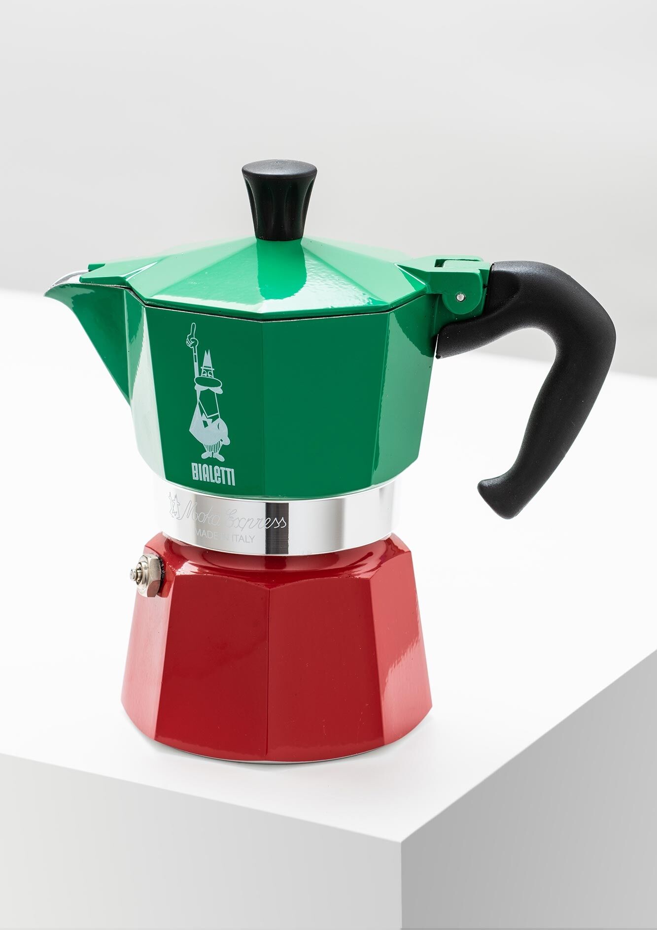 Bialetti Espressokocher Moka Express Tricolore 3 Tassen