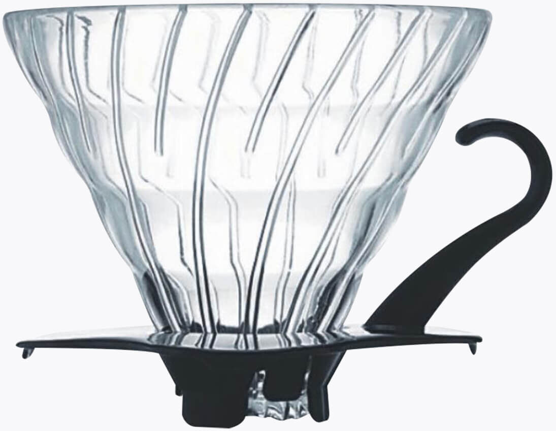 Hario Glass Coffee Dripper V60 02 Black