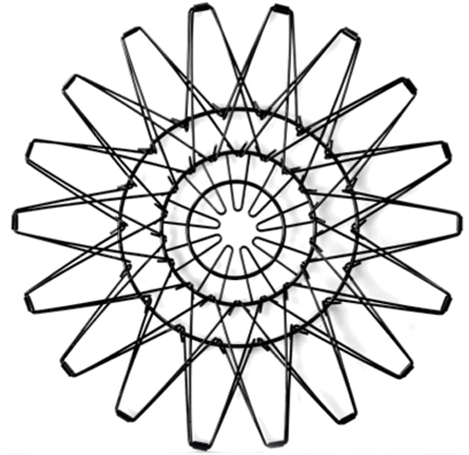 STONELINE Obstschale »Flexi Korb«, aus Metall, faltbar schwarz  31 cm