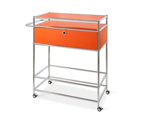 Tchibo Barwagen Metall »CN3« mit Schublade - Tchibo - Orange Aluminium