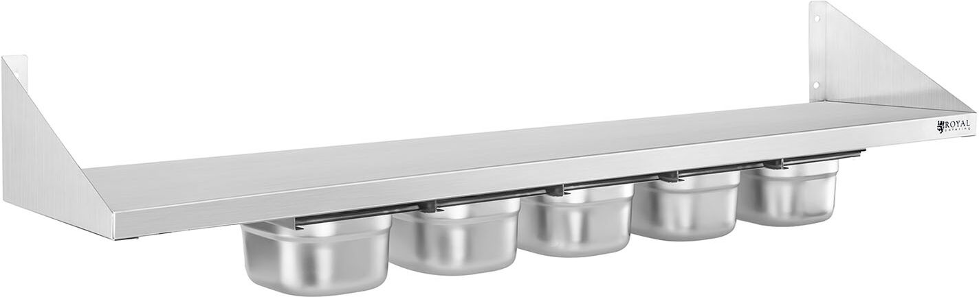 Royal Catering Gewürzbord - 5 x 1/6 GN - 120 cm 10010365