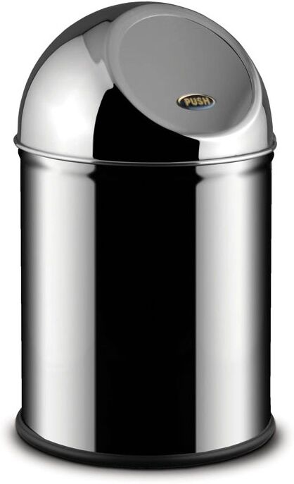 Alda Abfalleimer pushcan, 8 liter, edelstahl