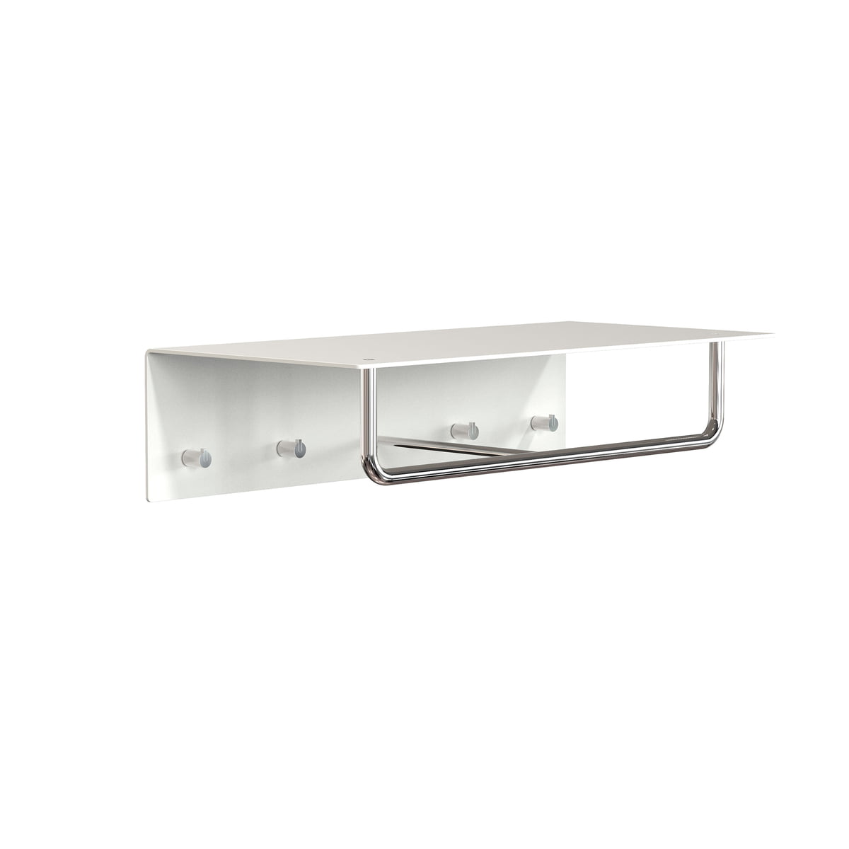 FROST - Unu Wandgarderobe mit Haken und Stange, 600 mm