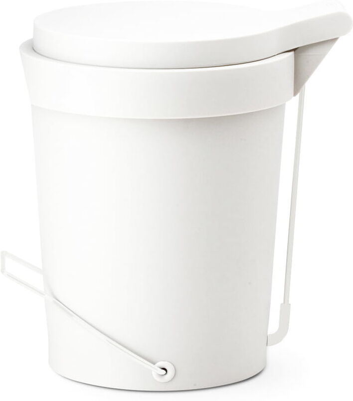 Depot4Design - Tip Treteimer 7 Liter, Ø 22 cm, weiß / weiß