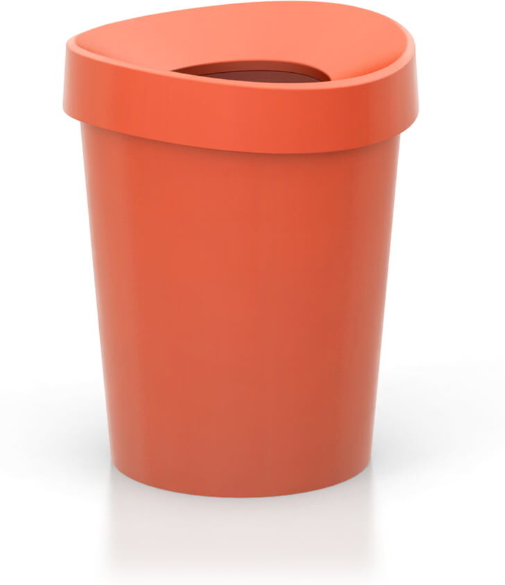 Vitra - Happy Bin Papierkorb, small, poppy red