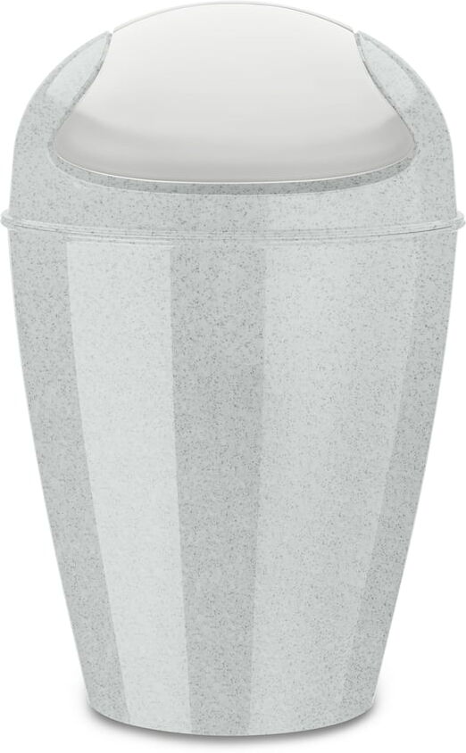 Koziol - DEL M Schwingdeckeleimer, 12 l, organic grey