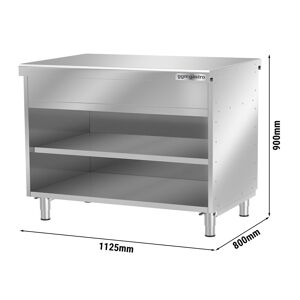 GGM Gastro - Armoire de travail KOPENHAGEN - 1120mm - inox Argent