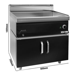 GGM Gastro - Bain-marie electrique - 2,4 kW - 2x GN 1/1 ou 4x GN 1/2 - incl. soubassement avec 2 portes