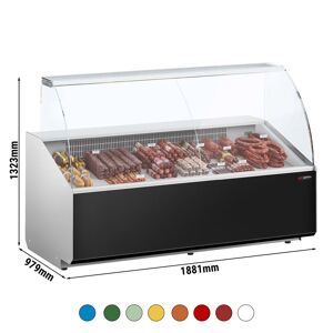 GGM Gastro - Comptoir refrigere - 1900mm - 650 Watt - Standard avec facade noire Noir