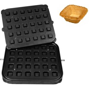 GGM Gastro - Plaques pour machine a tartelettes TMPIC - Forme tartelette : Carre - 41x41mm Noir