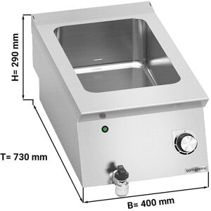 GGM Gastro - Bain-marie electrique - 1,2 kW - 1x GN 1/1 Argent