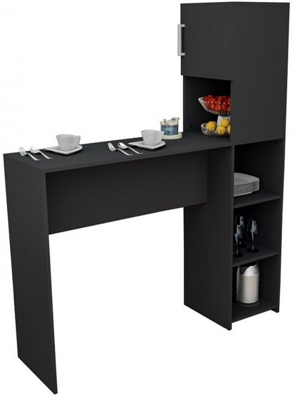 PUNTO Rangement de Cuisine et Table Noirs