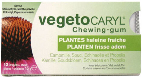 VegetoCaryl Chewing-Gum Plantes Haleine Fraîche 12 dragées