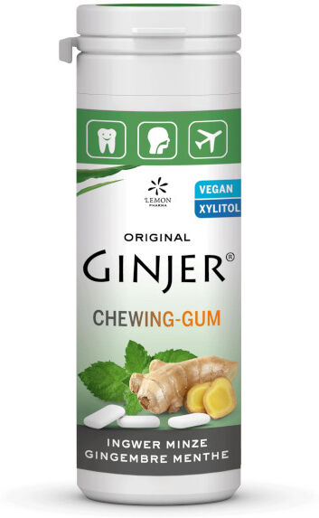 Lemon Pharma Ginjer Chewing Gums Gingembre Goût Menthe 30g