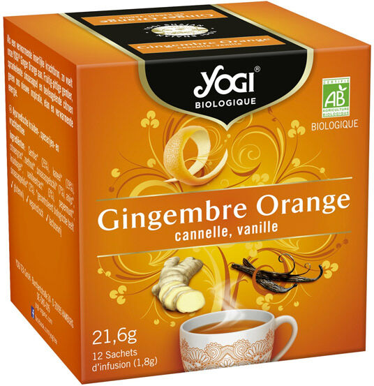 Yogi Biologique Yogi Infusions Gingembre Orange Bio 12 sachets