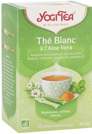 Yogi Tea Thé Blanc à l'Aloe Vera 17 sachets