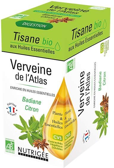 Nutrigée Infusion Bio Verveine de l'Atlas 20 sachets