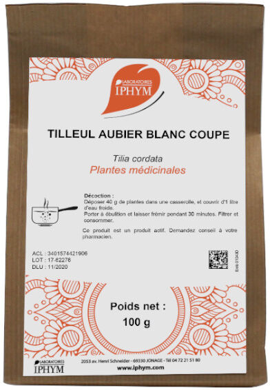 Iphym Vrac Tilleul Officinal Aubier Blanc Coupé 100g