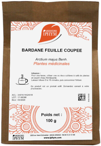 Iphym Vrac Bardane du Midi Feuille Coupée 100g