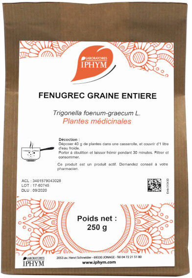 Iphym Vrac Fenugrec Graine Entières 250g