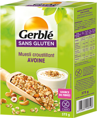 Gerblé Sans Gluten Muesli Avoine 375g