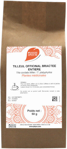 Iphym Vrac Tilleul Officinal Bractée Entière 50g