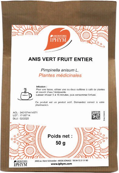 Iphym Vrac Anis Vert Fruit Entier 50g