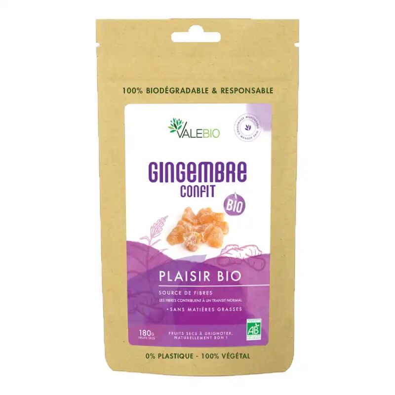 Valebio Gingembre Confit Bio, 180g