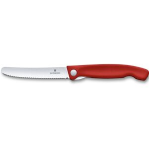 Victorinox Gemüsemesser »Swiss Classic Wellenschliff«, (1 tlg.) rot