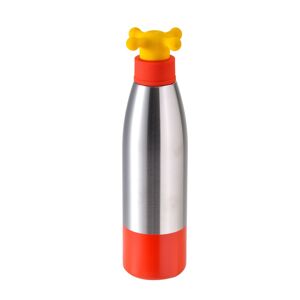 United Colors of Benetton Trinkflasche »Kinder Trinkflasche«, (2 tlg.) rot, gelb, silberfarben Größe 500 ml