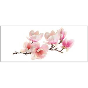 Artland Küchenrückwand »Magnolie«, (1 tlg.), Alu Spritzschutz mit Klebeband,... pink Größe