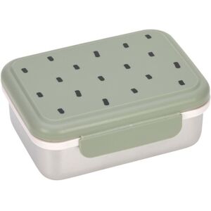 LÄSSIG Lunchbox »Edelstahl Happy Prints Olivgrün«, (1 tlg.) Olivgrün Größe