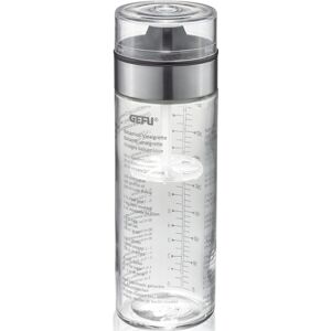 GEFU Dressing Shaker »MIX«, Doppelskala (ml/oz), auslaufsicher, 350 ml transparent/silberfarben/schwarz Größe