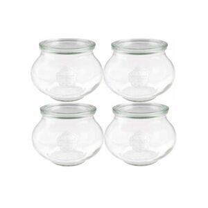 WECK Einmachglas »1000 ml, 4 Stück«, (4 tlg.) Transparent Größe