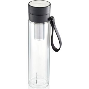 GEFU Trinkflasche »COMPANION«, Sicherheitsverschluss für 100%-igen... schwarz/transparent Größe 450 ml