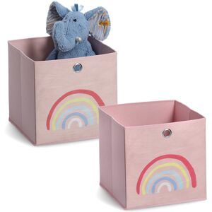 Zeller Present Organizer »Rosy Rainbow«, (Set, 2 St.), Aufbewahrungsbox,... rosé Größe