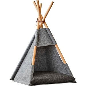 Zeller Present Tierhaus »Katzenzelt Tipi« grau Größe