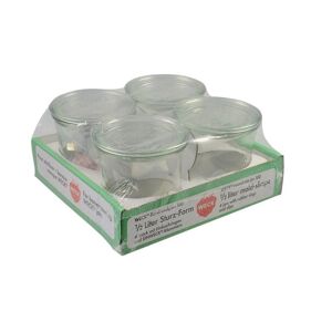 WECK Einmachglas »Tray 580 ml, 4 Stück«, (4 tlg.) Transparent Größe