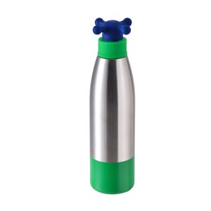 United Colors of Benetton Trinkflasche »Kinder Trinkflasche«, (2 tlg.) grün, blau, silberfarben Größe 500 ml