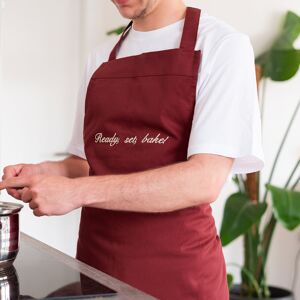 smartphoto Personalisierte Kochschürze besticken lassen   Farbe Burgundrot   Schürze mit Wunschtext selbst gestalten