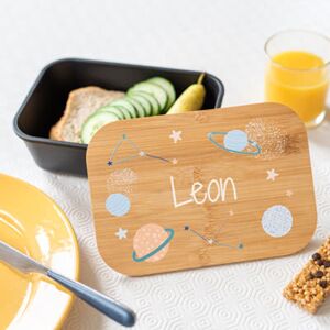 smartphoto Kunststoff Lunchbox mit Bambusdeckel