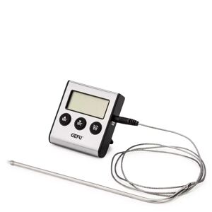 Gefu - Digitales Bratenthermometer, 6.5cm, Chrom