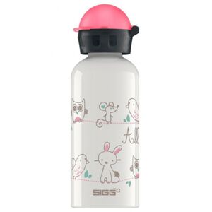 SIGG Alu All My Friends 0,4 Liter, Trinkflasche Weiss