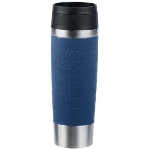 Emsa TRAVEL MUG Classic Grande Thermobecher (dunkelblau/edelstahl, 0,5 Liter) /