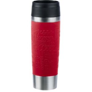 Emsa TRAVEL MUG Classic Grande Thermobecher (dunkelrot/edelstahl, 0,5 Liter) /