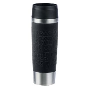 Emsa TRAVEL MUG Classic Grande Thermobecher (schwarz/edelstahl, 0,5 Liter) /