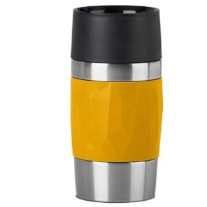 Emsa TRAVEL MUG Compact Thermobecher (gelb/edelstahl, 0,3 Liter, Drehverschluss) /