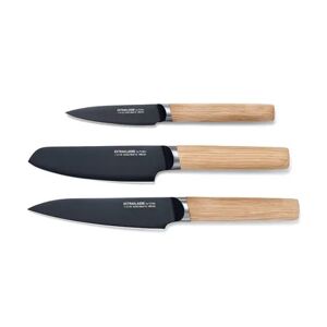 3 Küchenmesser - Tchibo - Anthrazit Holz   unisex